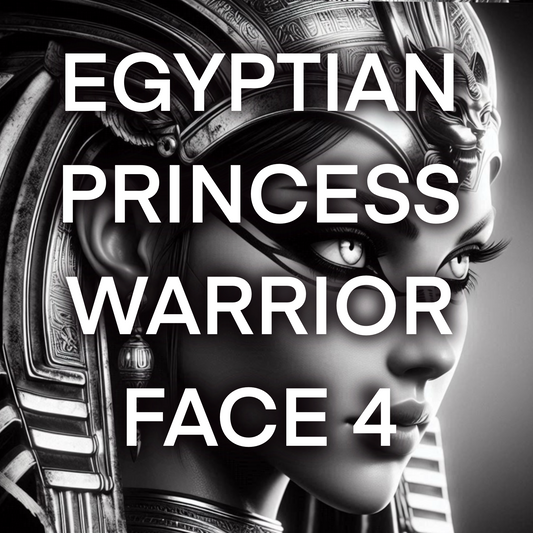 Egyptian goddess warrior face, Pack 1- Included 20 images