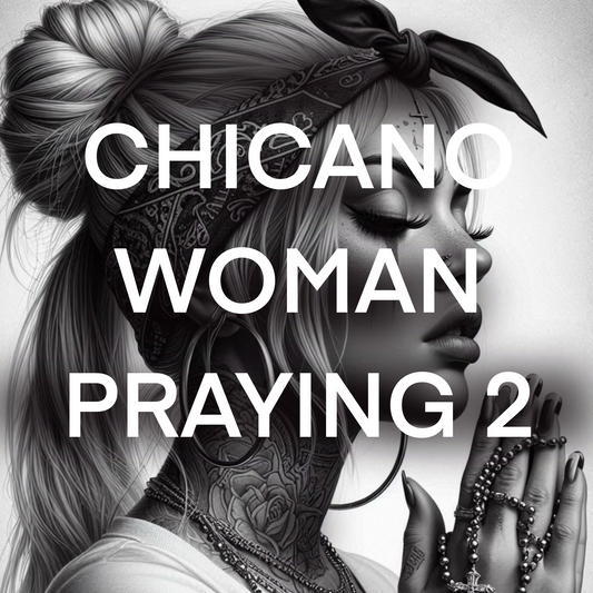 Chicano woman PRAYING, Pack 2 - Included 20 images