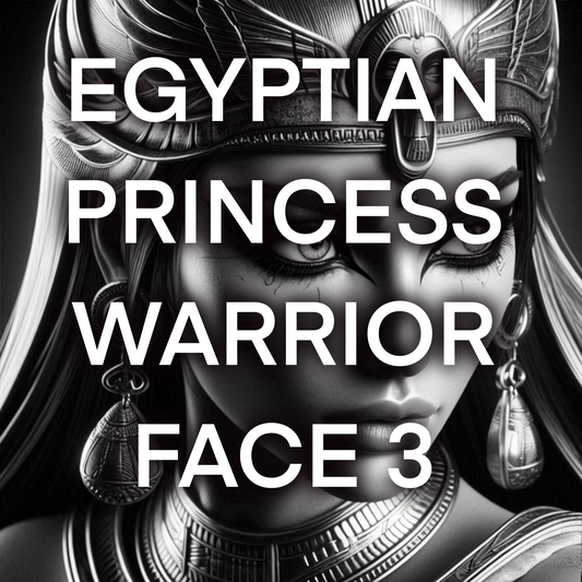Egyptian goddess warrior face, Pack 3- Included 20 images